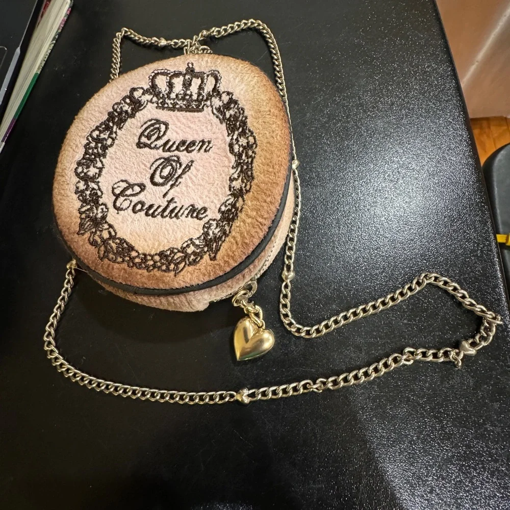 Juicy Couture vintage pink purse handbag queen of couture y2k small velv…
